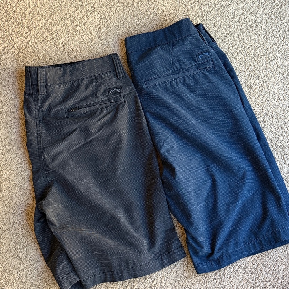 Billabong Men's Hybrid Shorts in Charcoal and Midnight Blue size 28 - Picture 4 of 4